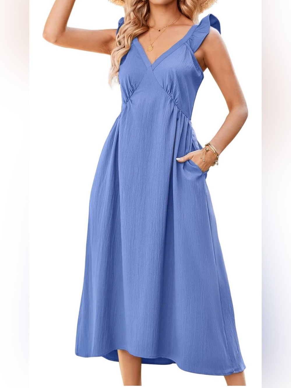 Blue Sleeveless Dress